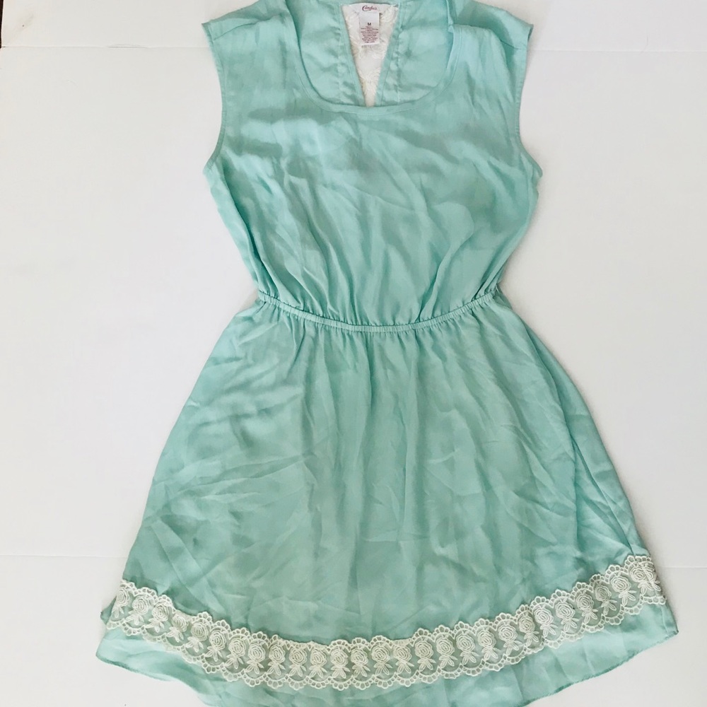 Candies Blue Green Lace dress Sz S